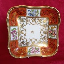 ANTIQUE CABINET DISH, WITH MEISSEN MAKERS MARK