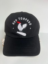 Red Torpedo Black Baseball Cap – One Size Adjustable – New Without Tags