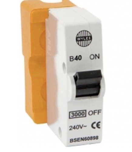 Wylex b40 40a type - b40, plug-in