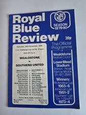 Wealdstone V Southend United 24/11/1979 FA Cup 1st Round No Writing