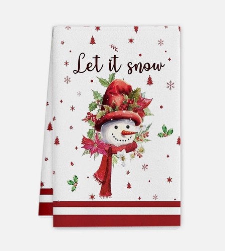 Christmas tea towels - tea, 1/5pcs