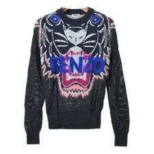 Kenzo Navy Blue Tiger Intarsia