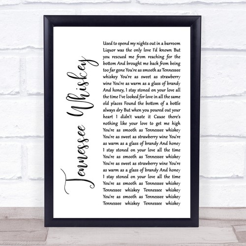 Tennessee whiskey white script - tennessee,
