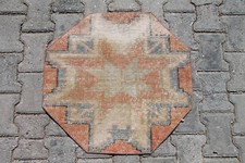 2x2 ft Orange & Gray Octagon