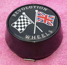 4 GENUINE REVOLUTION ALLOY WHEEL CENTER CENTRE CAPS FOR 63mm / 2.5" HOLES + RFX