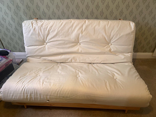 Kyoto white futon sofa - kyoto, bed