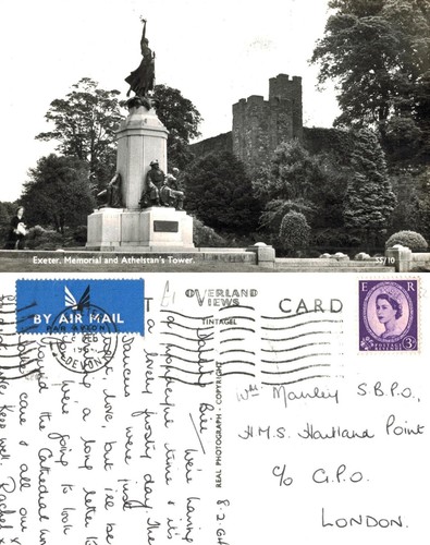 Vintage postcard exeter war - vintage,