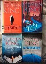 Stephen KING : Outsider , Fairy Tale , Mr Mercedes , Finders Keepers PBs job lot