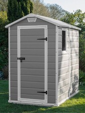 Keter Apex Manor 4x6ft Resin Garden Shed | Weather-Resistant Outdoor Storage