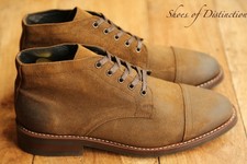 Thursday Boot Co Brown Rough Out Suede Derby Boots Shoes Mens UK 9 US 10 NEW