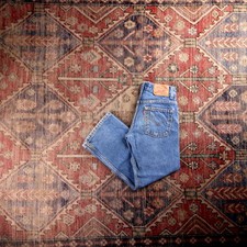 Levi's 529 Red Tab W26 L24 Bootcut Slim Fit Blue Denim Jeans