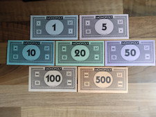 MONOPOLY MONEY ... 25 ASSORTED HASBRO  NOTES...Used