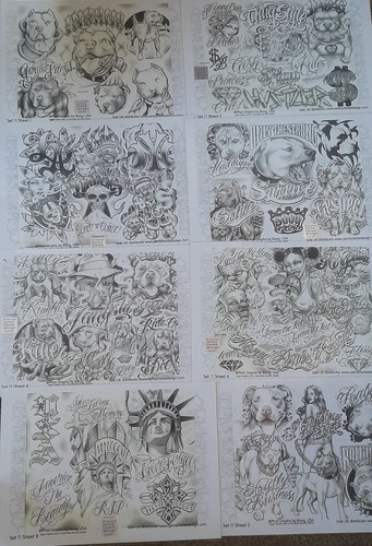 Tattoo flash sheets jenny - tattoo,