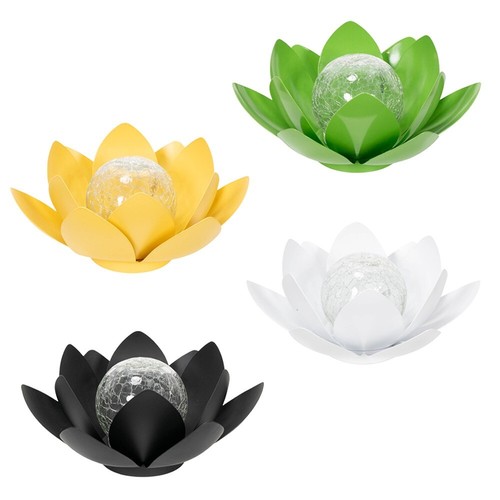 Solar powered garden metal - powered,
