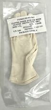 British Military Issue NBC White Inner Gloves, Size 7-7.5, Dated 1999