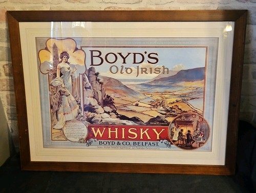 Large framed advertising print - large,