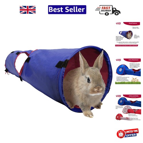 Large blue red pet tunnel - blue/red,