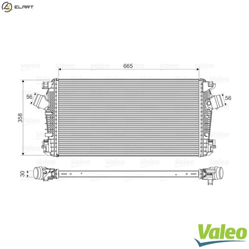 Charge air cooler 818567 for - charge,