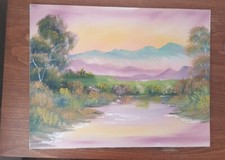 “Twilight Stream” By Bob Ross: Replica Oil Painting 