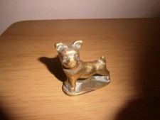 Vintage mini brass bulldog figure. 4.3cm. (E11a2