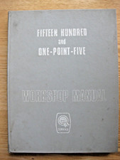 GENUINE BMC WORKSHOP MANUAL FOR WOLSELEY 1500 & RILEY ONE POINT FIVE AKD 4095