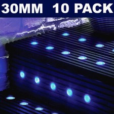 SAXBY KIOS 2 94422 Outdoor LED Decking Plinth Light Kit 10 x 30mm IP44 Deck Blue