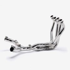 Lextek Stainless Steel Exhaust Downpipe Header Twin Sided Kawasaki Z1000 10 - 19