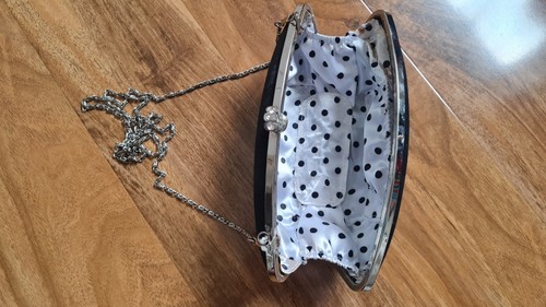 Ladies black jewelled small