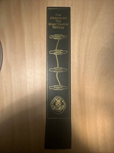 Leather bookmark railway - leather,
