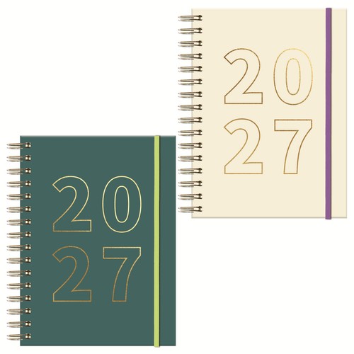 2027 day page diary - page, a5