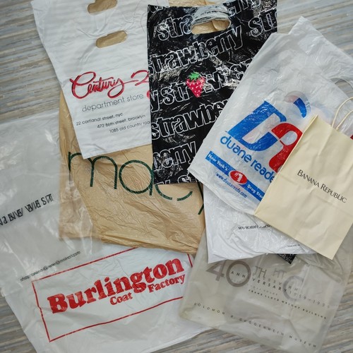 Plastic carrier shopping - plastic, bags