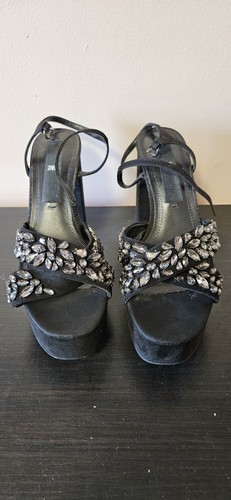 Zara black crystal embellished - zara,