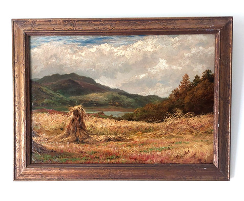 Fine english harvesting scene - fine,