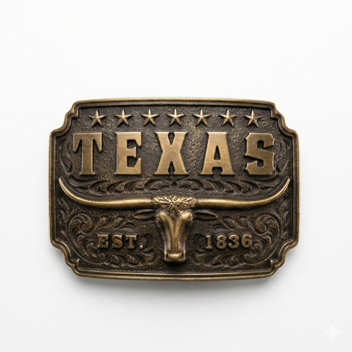 Vintage bronze texas longhorn - vintage,