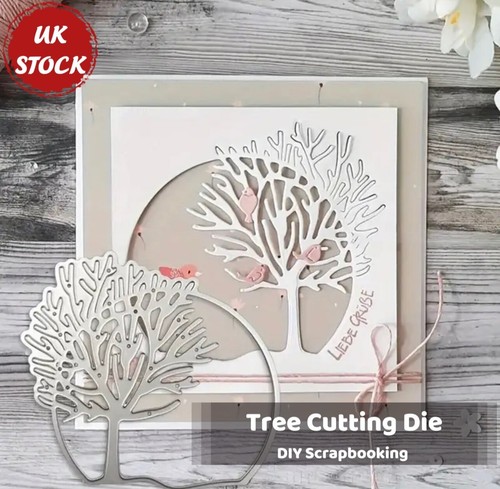 Tree plant cutting die - cutting, card