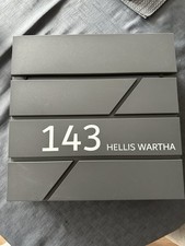 Contemporary Post Box In Matt Grey Needs New Address Label