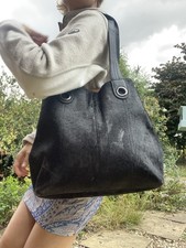 River Island Ponyskin Hair Pony Black Calf Cowhide Leather Extra Tote Large Bag
