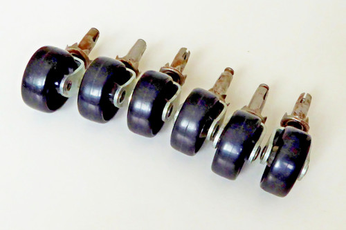 Reclaimed metal castors - 6,