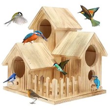 Garden Bird House Hanging 3 In