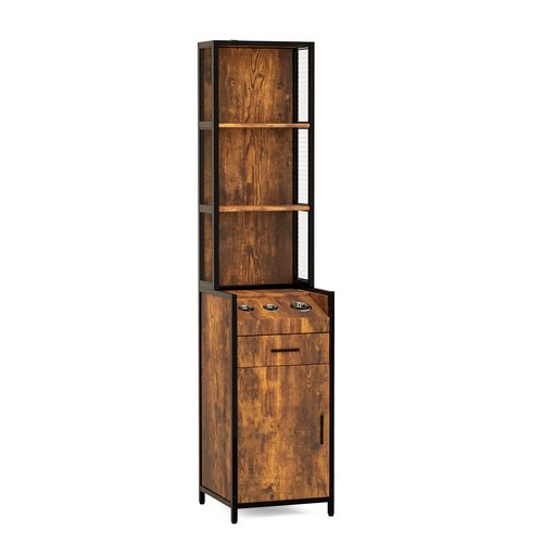 Salon cabinet with large - with,