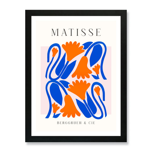 Matisse orange blue floral - matisse,