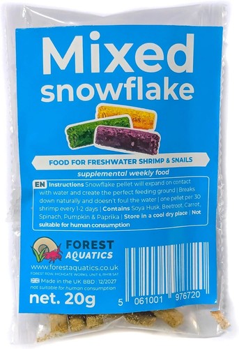 Mixed snowflake food - mixed, for