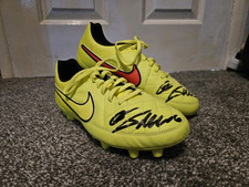 ⚽ Cristiano Ronaldo Hand-Signed Nike Tiempo Football Boots – COA Included ⚽