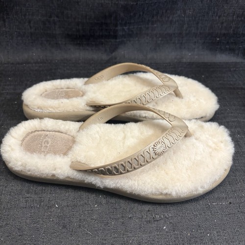 Ugg shearling flip flops size - flip,