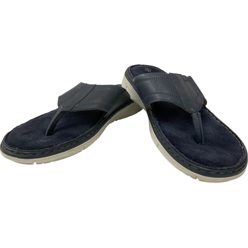Pavers men navy leather and - pavers,