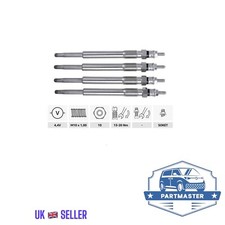 4X GLOW PLUGS FOR RENAULT CLIO