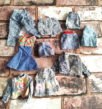 Barbie doll denim clothing - doll,