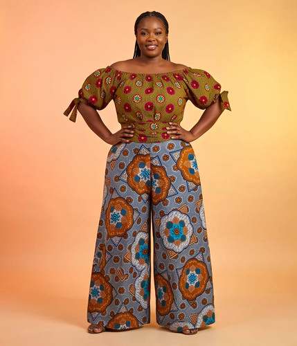 Women 2pc cotton wax print - women’s,