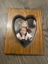 Vintage Wooden Heart Shaped