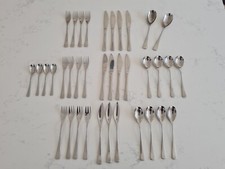37 X Arthur Price Stainless Steel Cutlery Set 4 Person modern sleek canteen